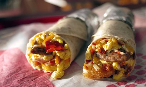 Jack in the Box breakfast burrito