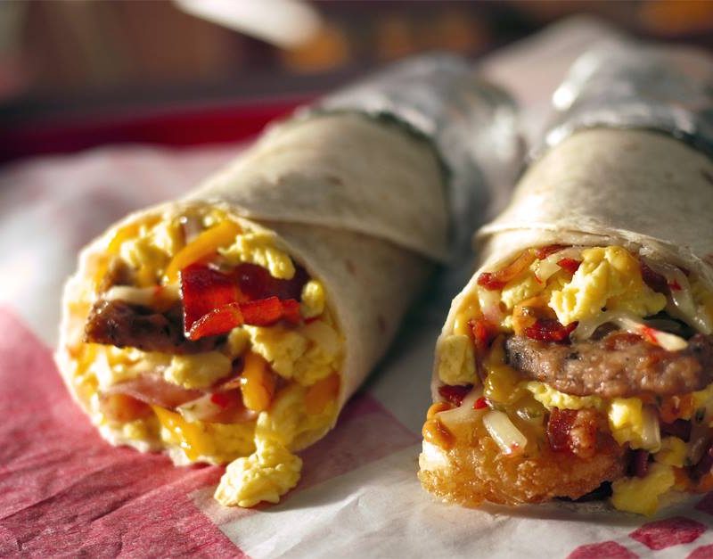Jack in the Box breakfast burrito