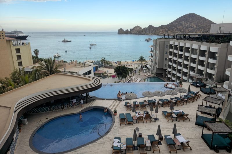 The view from my hotel room at Corazón Cabo Resort & Spa in Cabo San Lucas, Baja California Sur, Mexico.