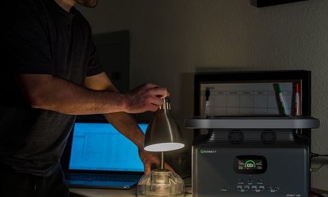 GROWATT INFINITY 1300 powering office during outage.