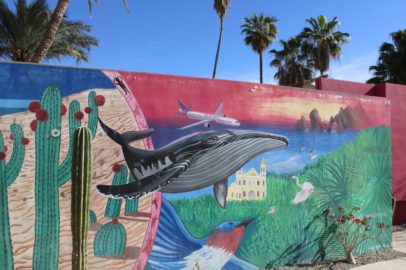 A street mural in the Gallery District in San José del Cabo, Baja California Sur, Mexico.