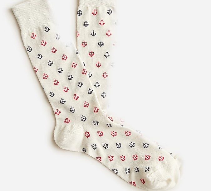 J. Crew Anchor Socks
