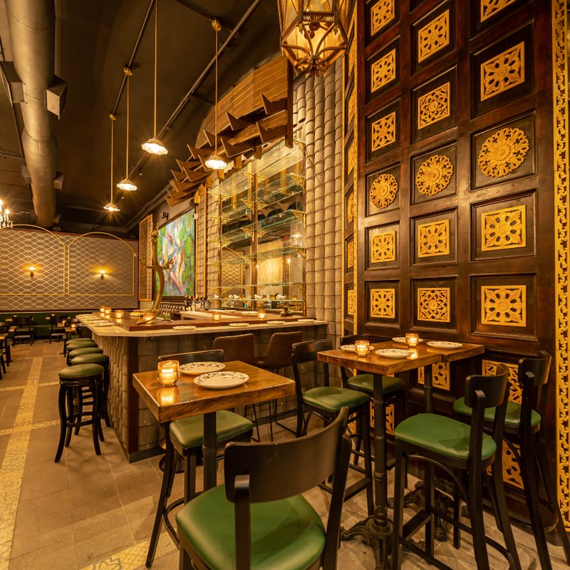Kebaya restaurant dining room.