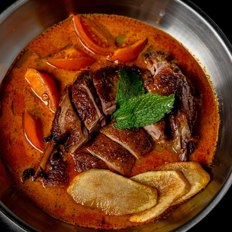 Nyonya Duck Curry in bowl.