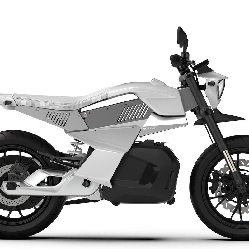 Ryvid Anthem Launch Edition silhouette from side in front of a white screen.