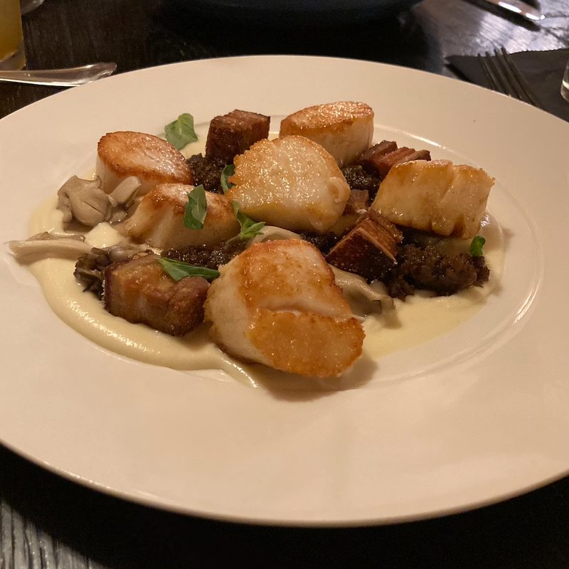 The Scallops entree at The Brushmill.