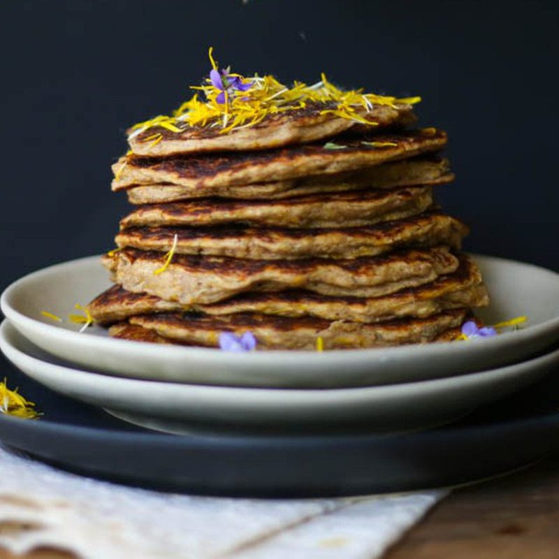 Violet pancakes