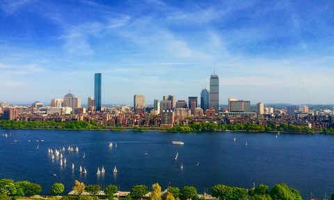 The Boston skyline