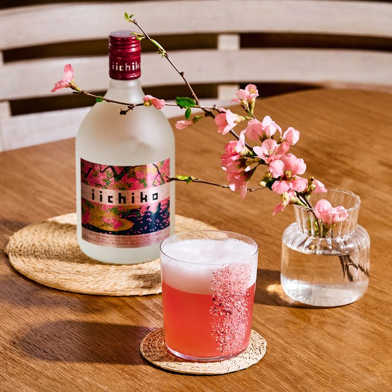 The Cherry Blossom Sour cocktail.