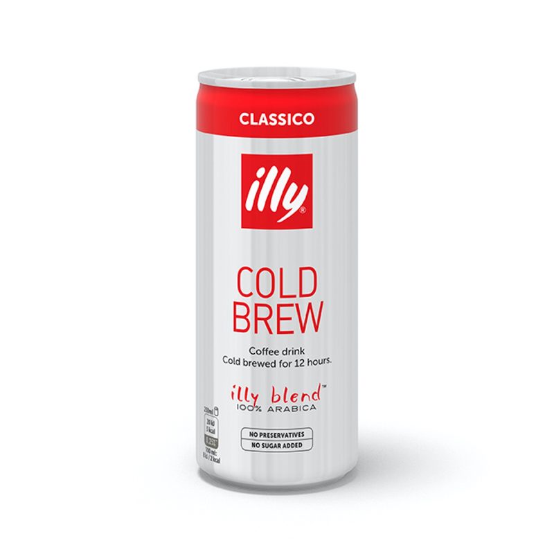 illy Classico canned coffee.