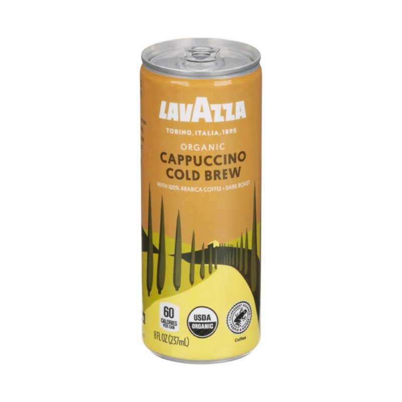 Lavazza canned cappuccino.