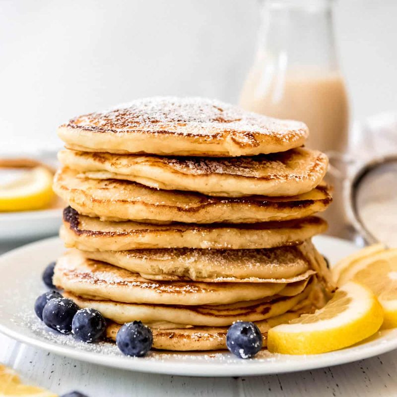 Lemon ricotta pancakes