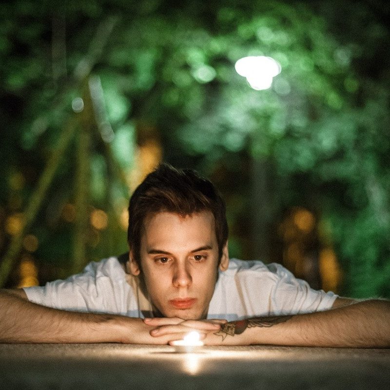 Man in meditation.