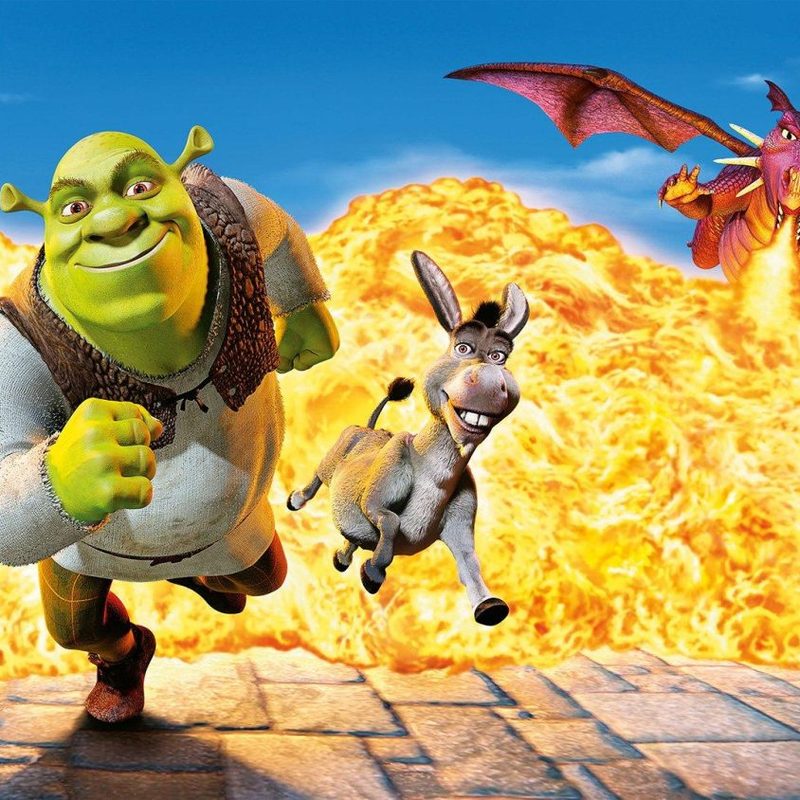 Promotional art from the animated movie "Shrek"