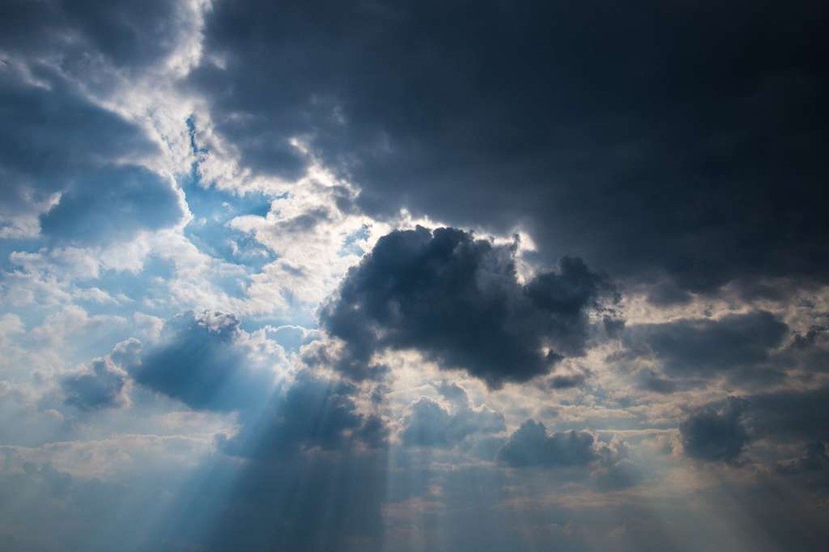 Weather with sun and clouds
