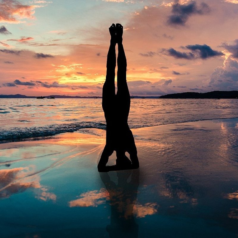 Yoga with a view.