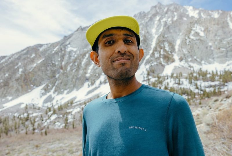 Aum Gandhi, trail runner for Merrill.