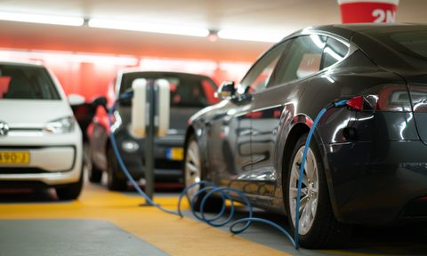 Electric vehicles charging.