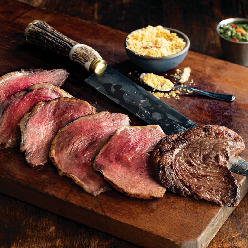 Fogo de Chão picanha, sliced