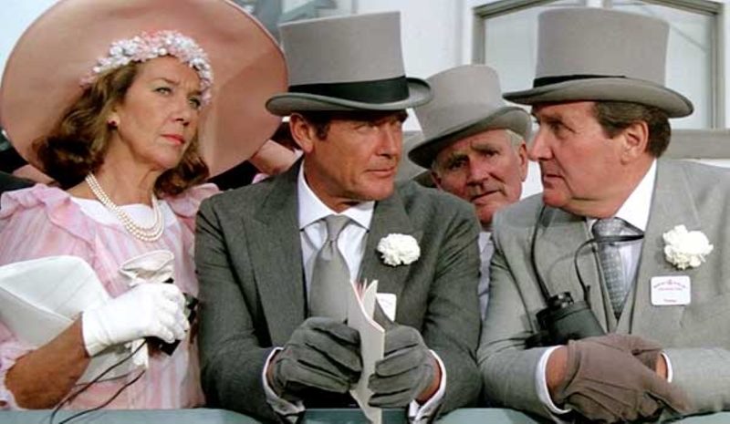 James Bond in Morning suit and top hat in A View to a Kill