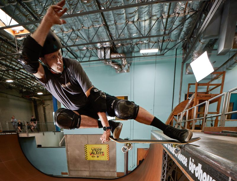 Tony Hawk skating