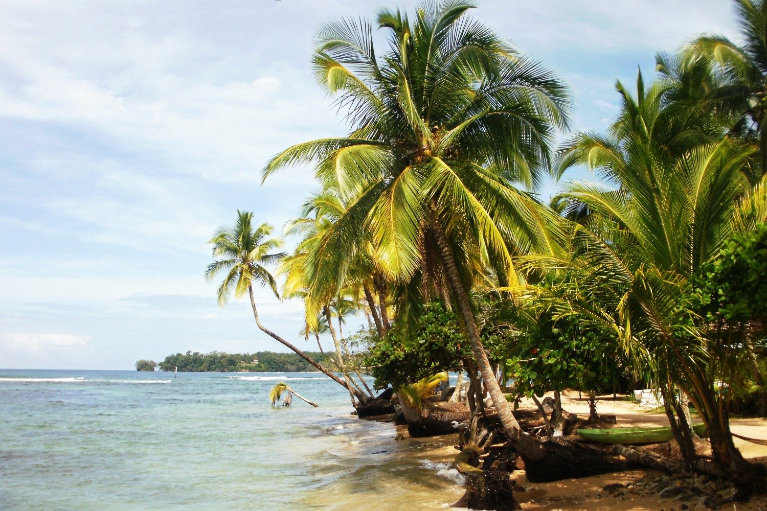 A look at the beach at Paunch, Bocas del Toro, Panama.