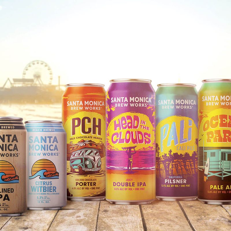 Series of Santa Monica Brew Works Beers