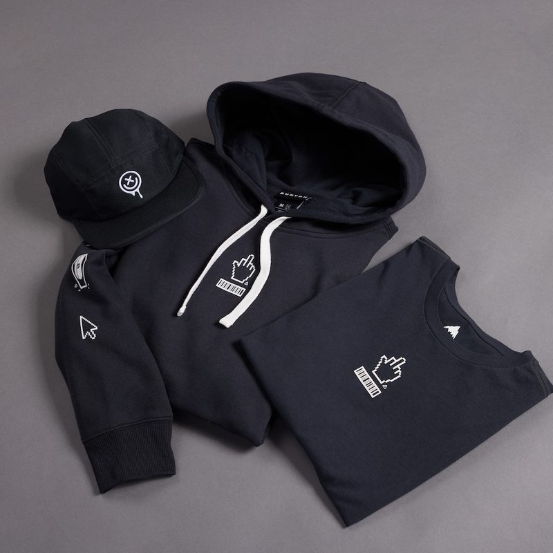 Burton's Pride Collection 2023 consisting a hoody, a t-shirt, and a cap