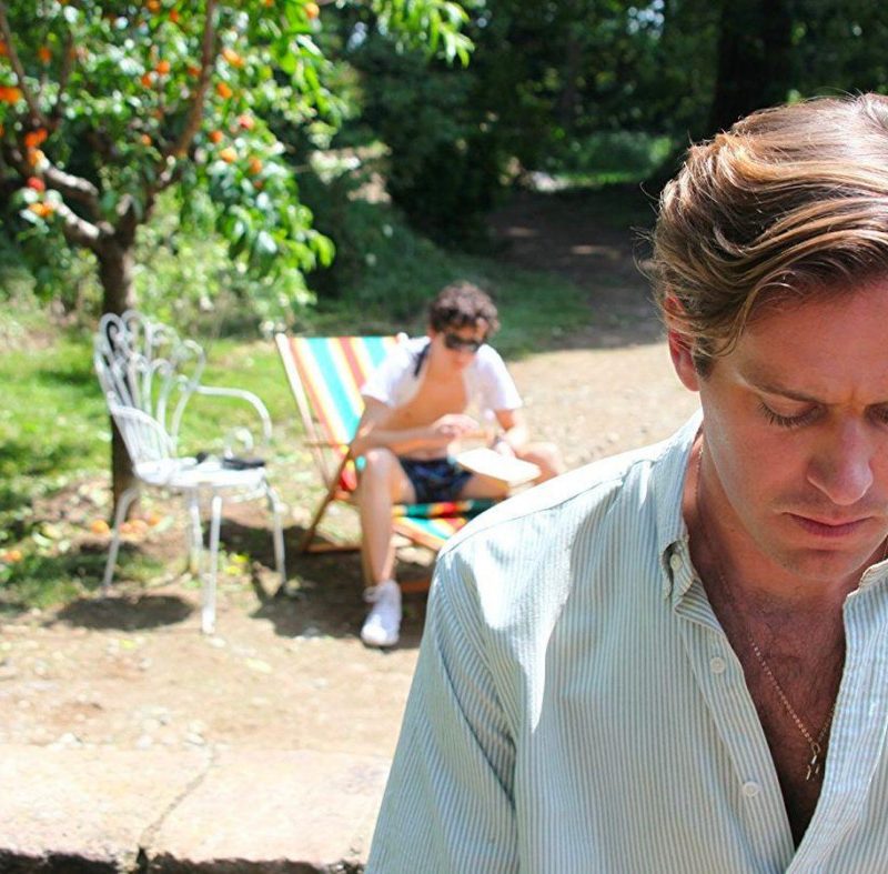 Still of Armie Hammer and TImothee Chalomet in "Call Me By Your Name"