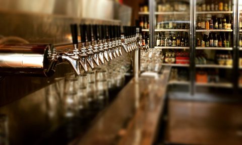 The taps at Civic Taproom in Portland.