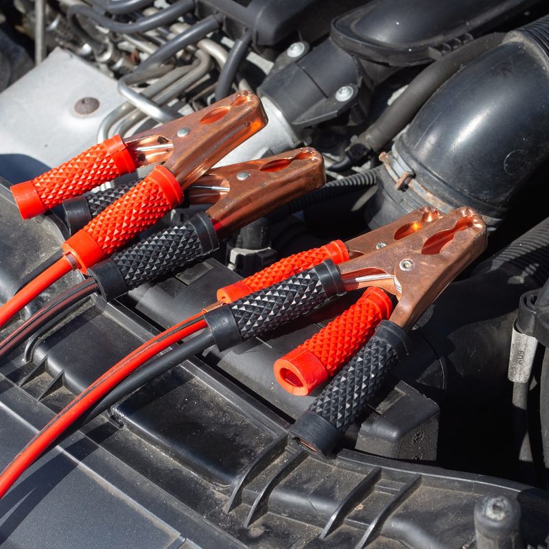 battery charger cables.