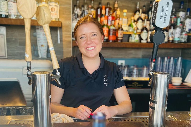 The bar at Due South in D.C.