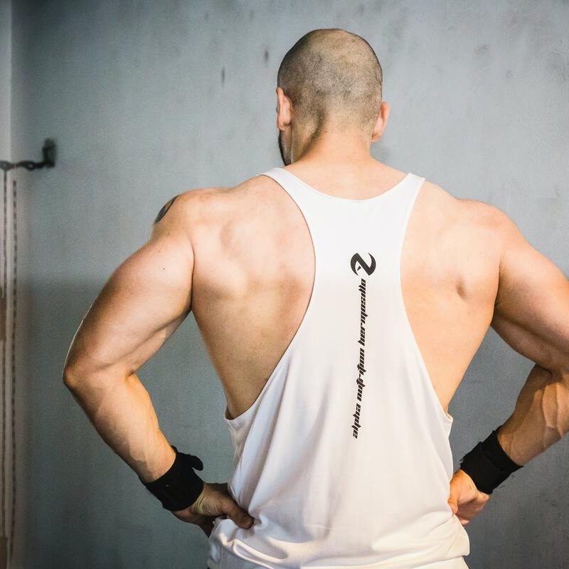 Man with good posture.