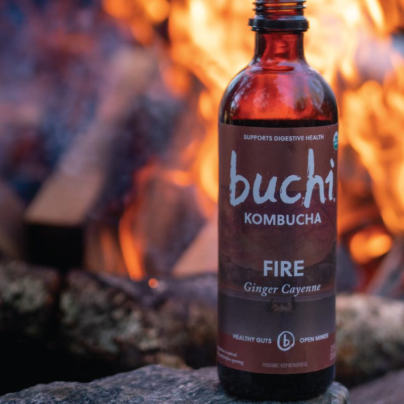 Buchi kombucha in a bottle