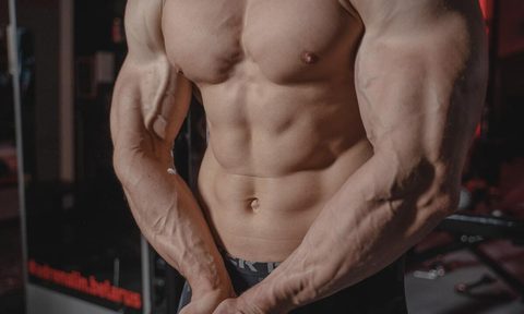 Triceps on a man