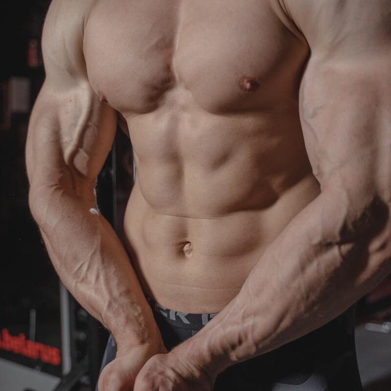 Triceps on a man