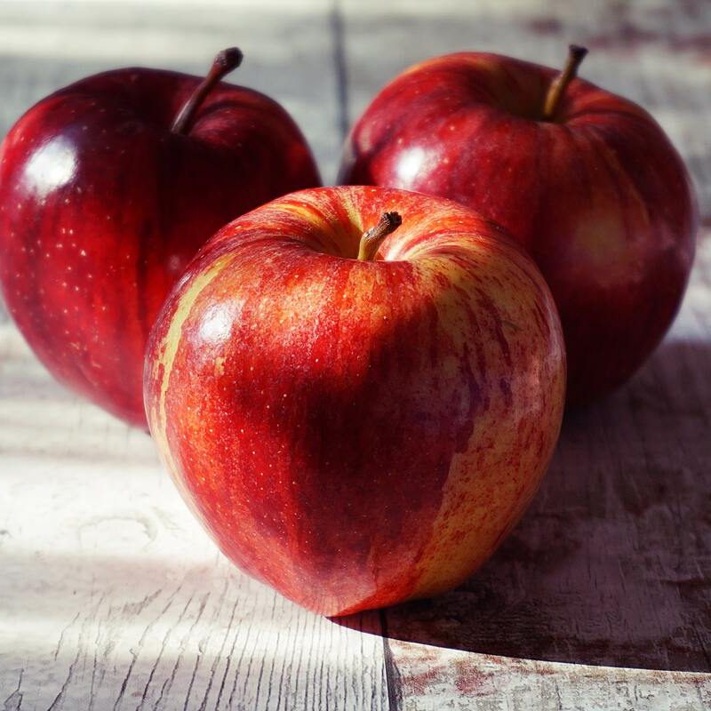 Apples on a table