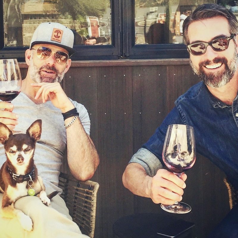 The winemakers of Gentleman Farmer.