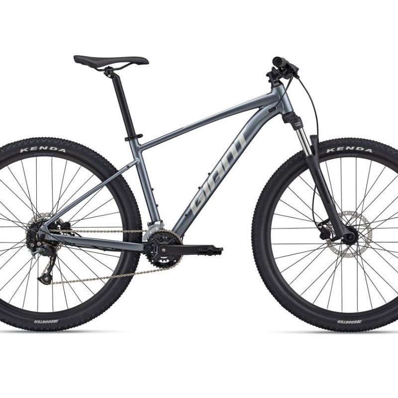 Giant Talon 2 (2022) Mountain Bike isolated on a plain white background.