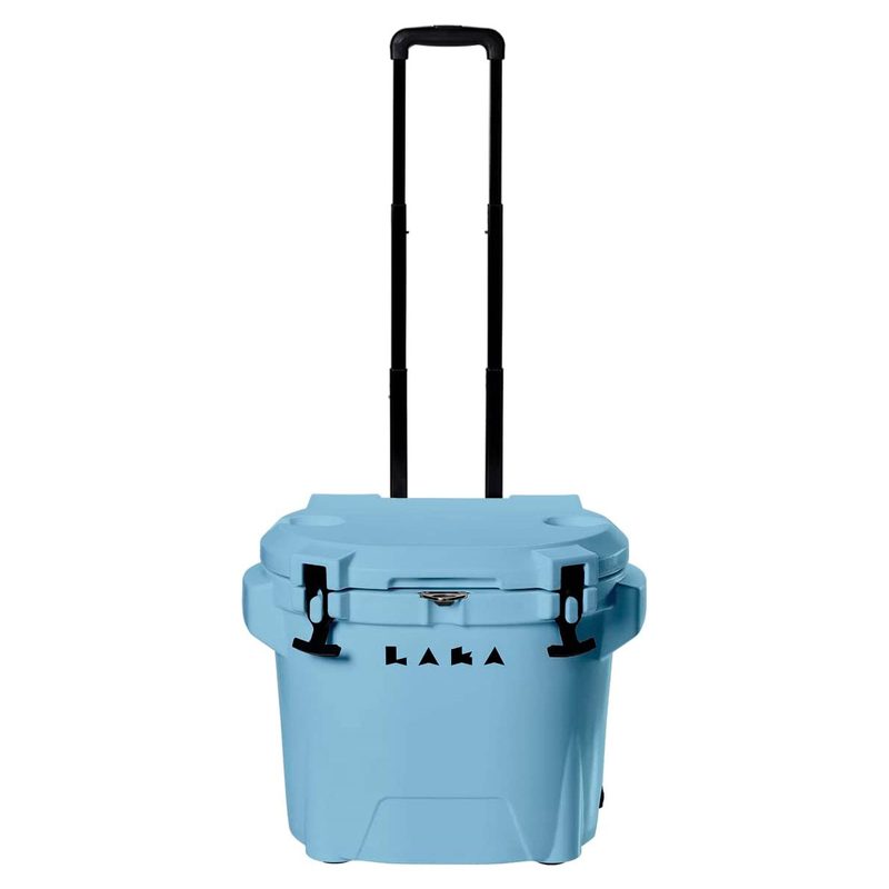 LAKA 30 Wheeled Rolling Cooler (in blue) on a plain white background.