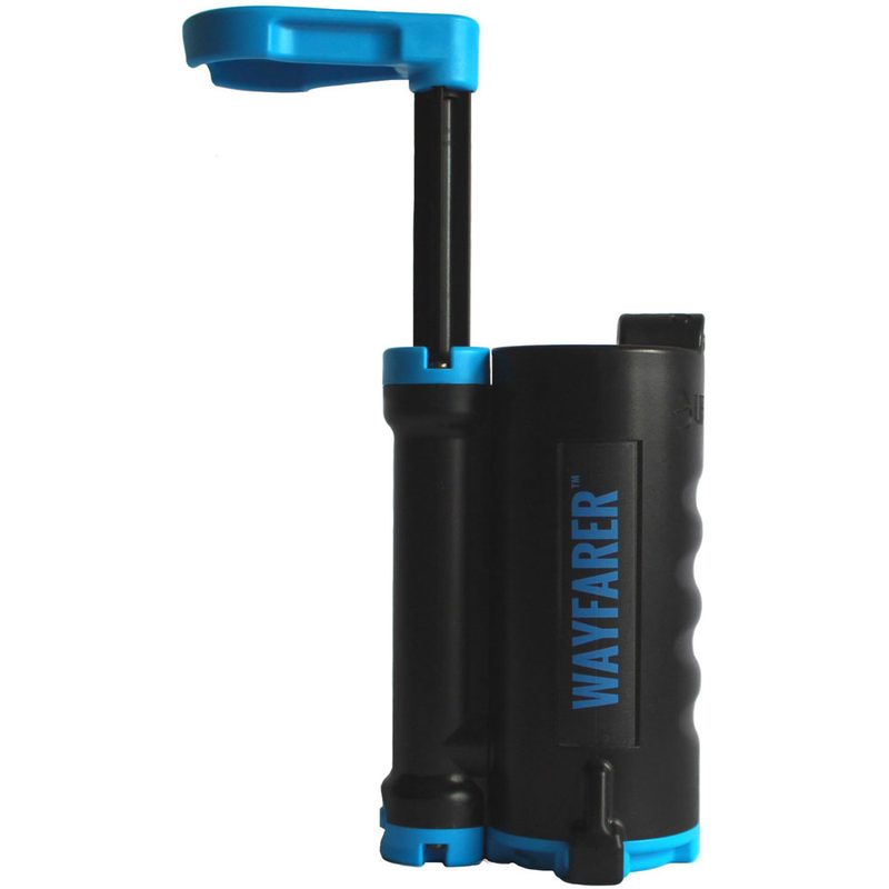 LifeSaver Wayfarer Water Purifier isolated on a white studio background.