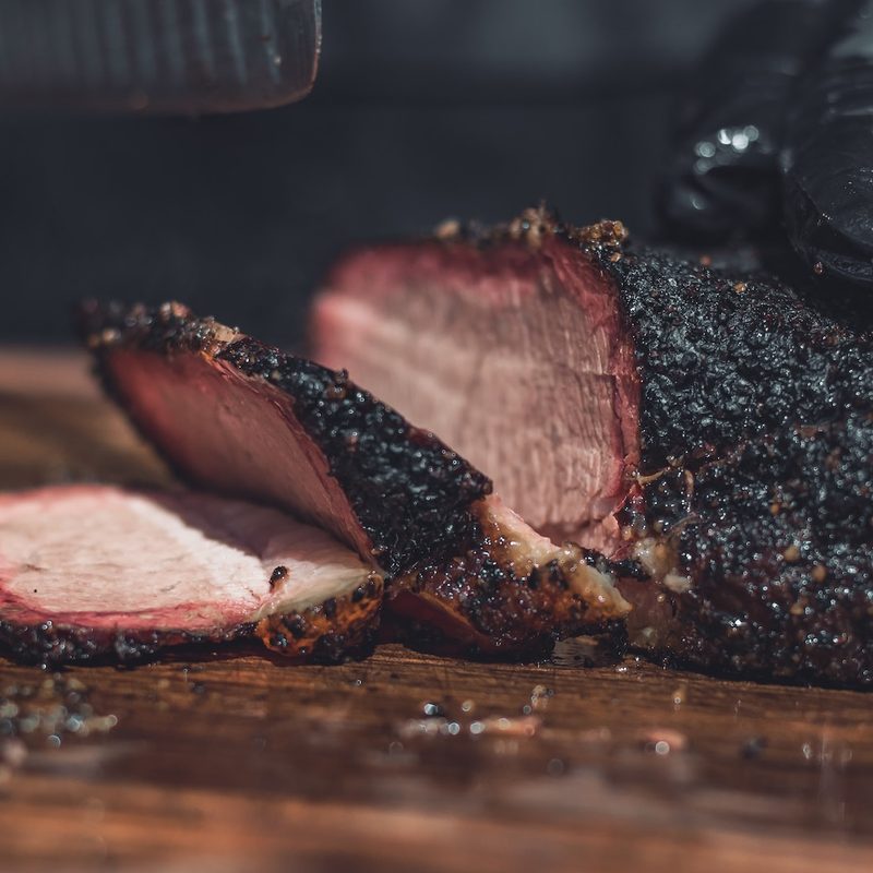 Sliced brisket