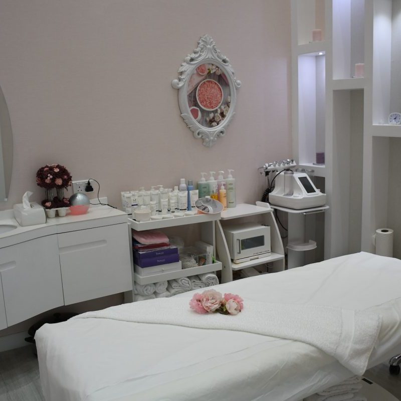 Massage room setup