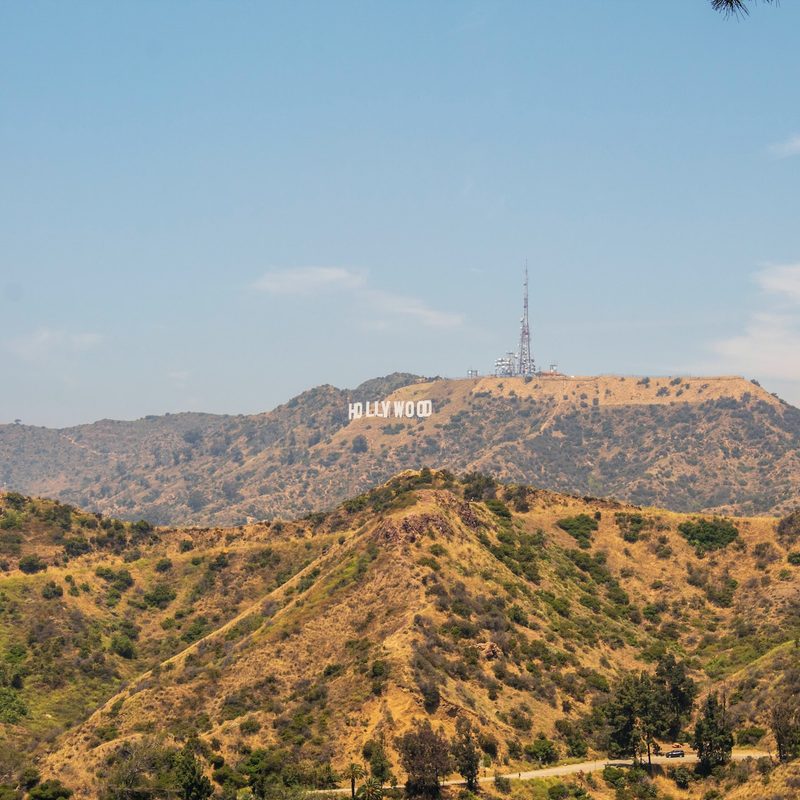 Iconic Hollywood Sign at Los Angeles' Griffith Park