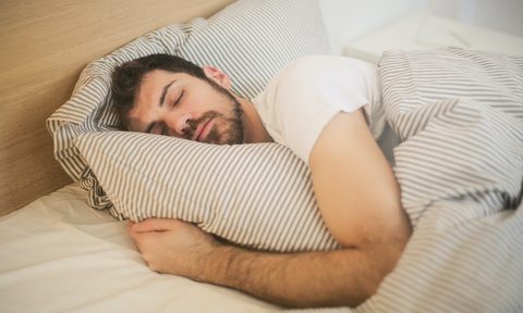 Man sleeping on his side