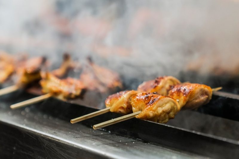 chicken oyster yakitori