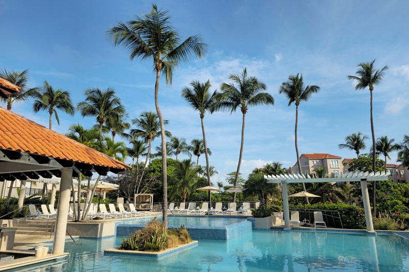 A look at the pool at the Wyndham Palmas Beach & Golf Resort in Humacao, Puerto Rico.