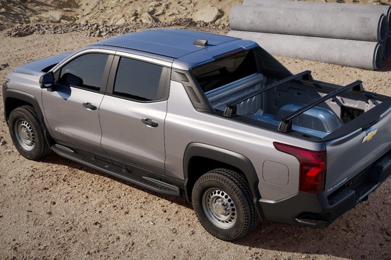 Close up view of the 2024 Chevy Silverado EV exterior