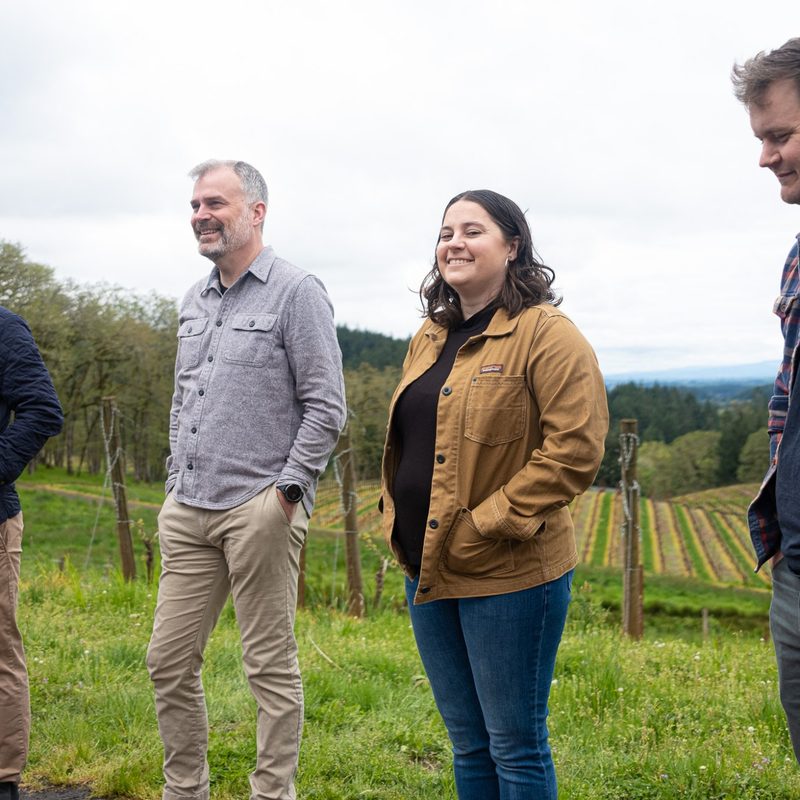 A scene from The Vines Global's May 2023 trip to the Willamette Valley in Oregon.