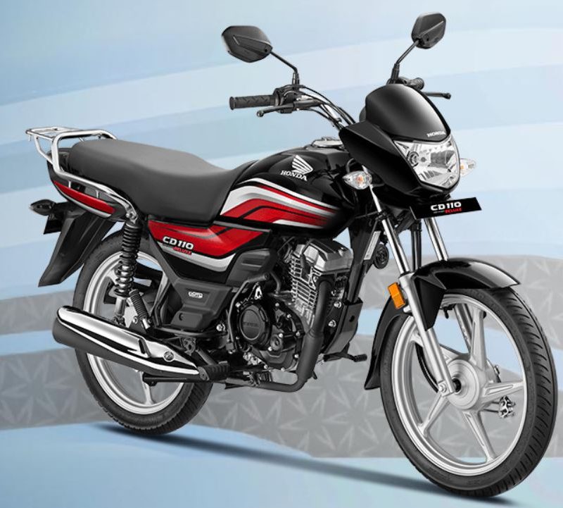 An angled view of a Honda CD 110 Dream.